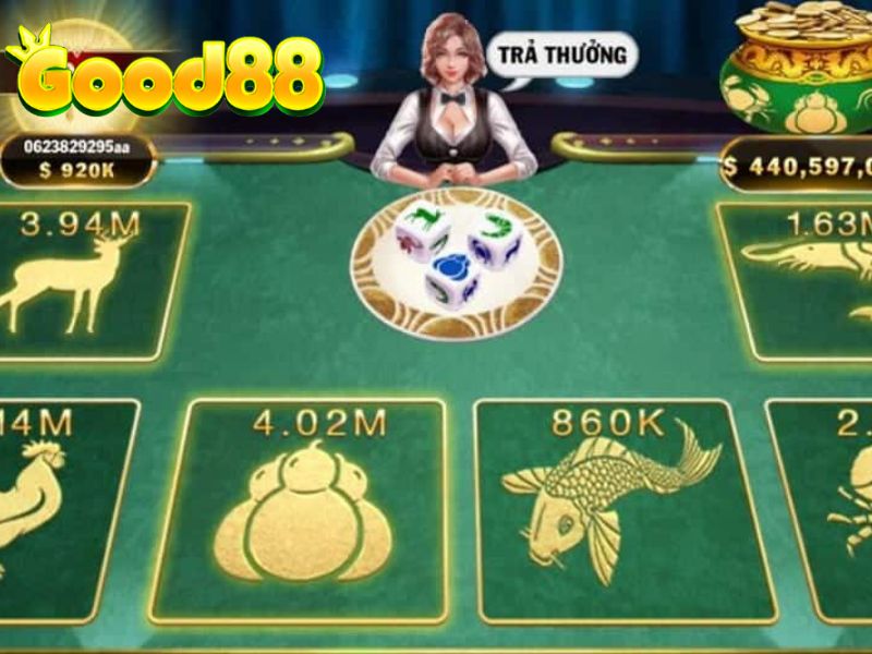 Game bầu cua tôm cá GOOD88 nhận được rất nhiều sự yêu thích của cược thủ hiện nay